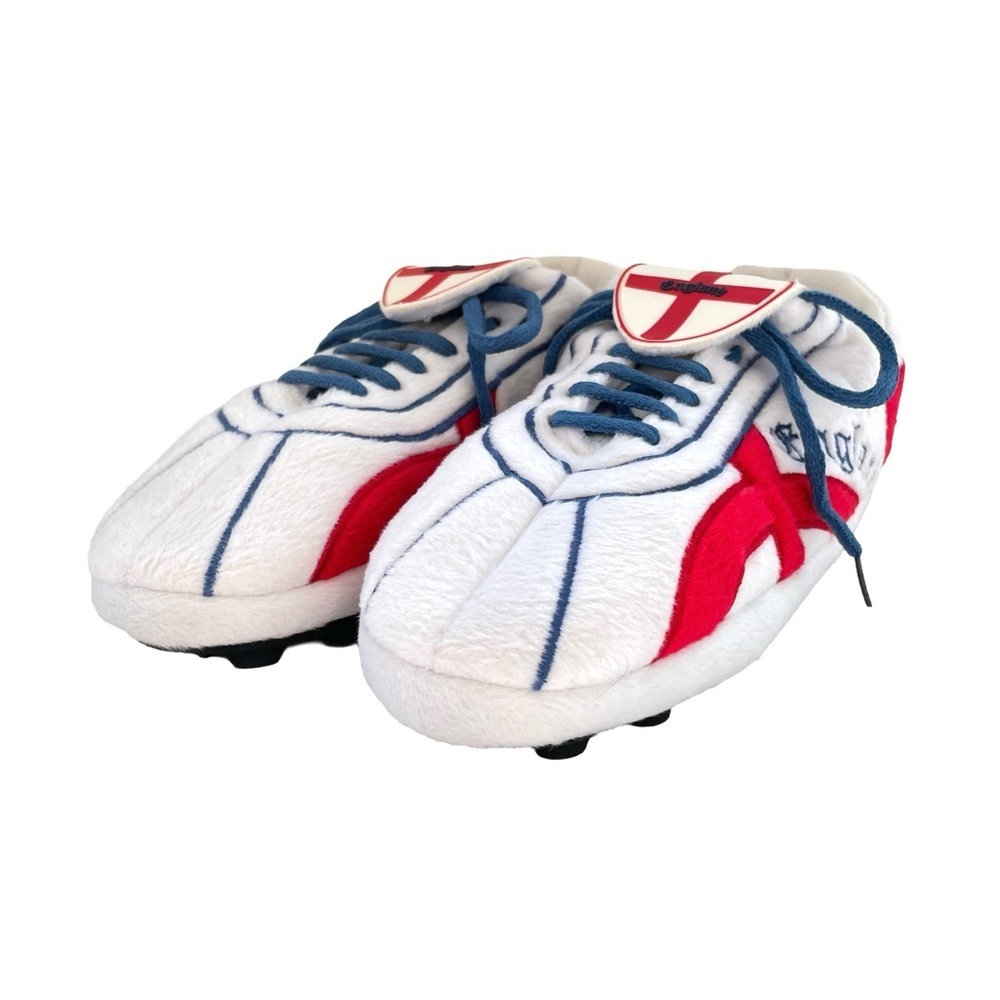 Sloffie Slippers, England FC Soccer, Red/White, Size Medium (US Men’s 6.5-7.5) - Picture 2 of 8